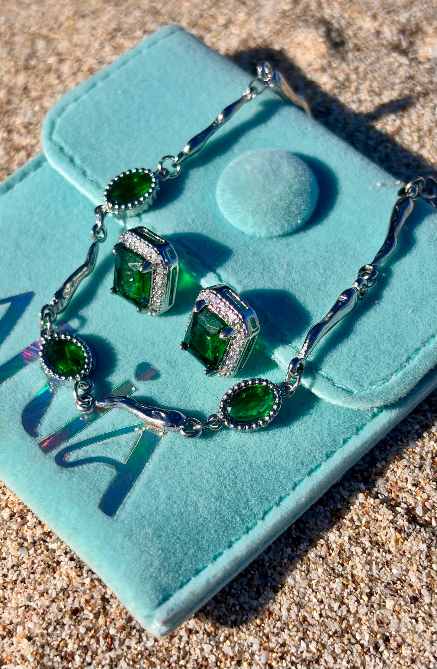 Green Oval Bracelet