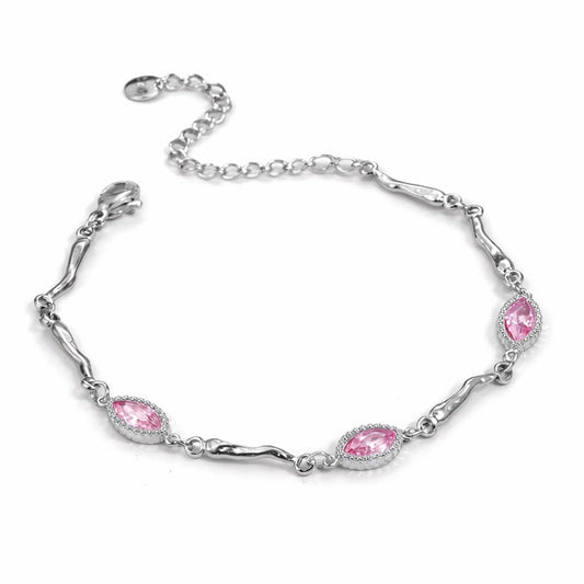 Pink Oval Bracelet