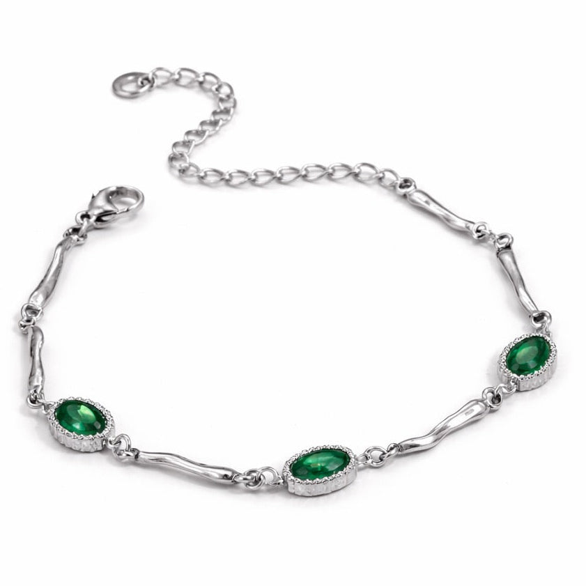 Green Oval Bracelet