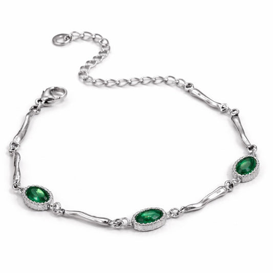 Green Oval Bracelet