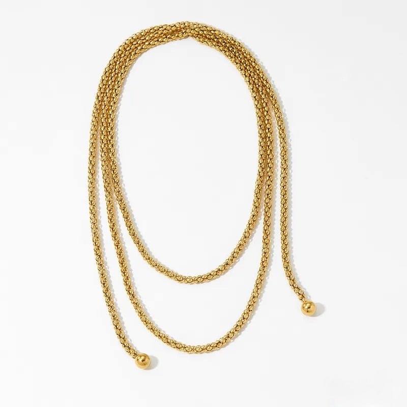 Bowtie Necklace Dorado