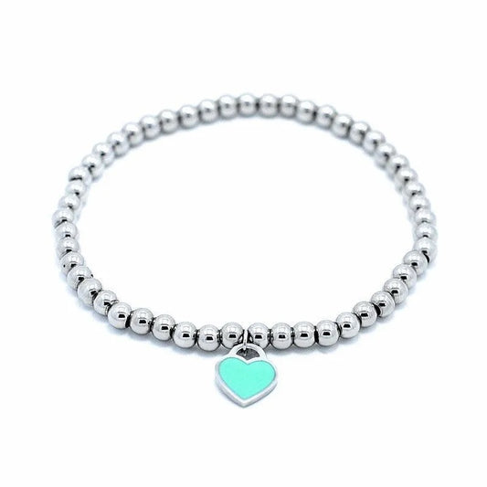 Pulsera de corazón azul