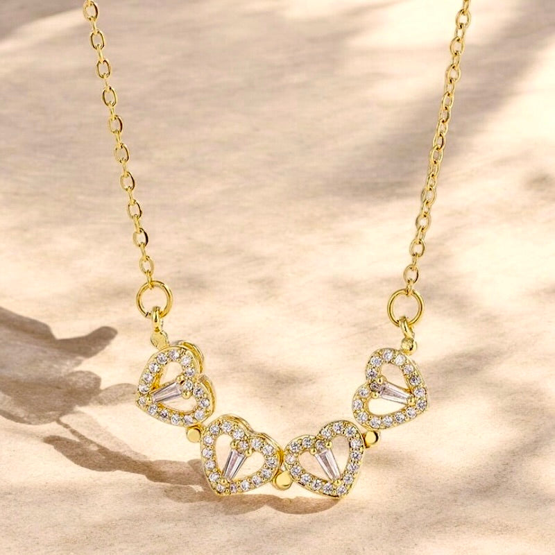 Collar Trébol de Corazones